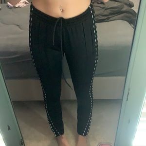black joggers